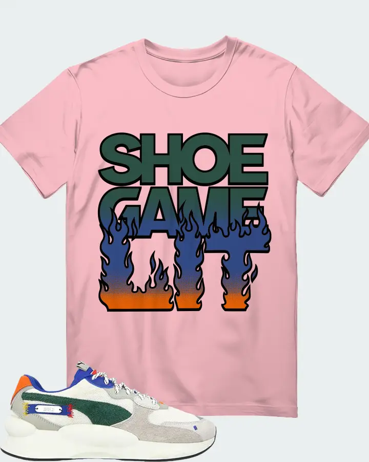 Puma RS 9.8 Whisper Sneaker Matching Pink T-Shirt - Shoe Game Lit Refreshed