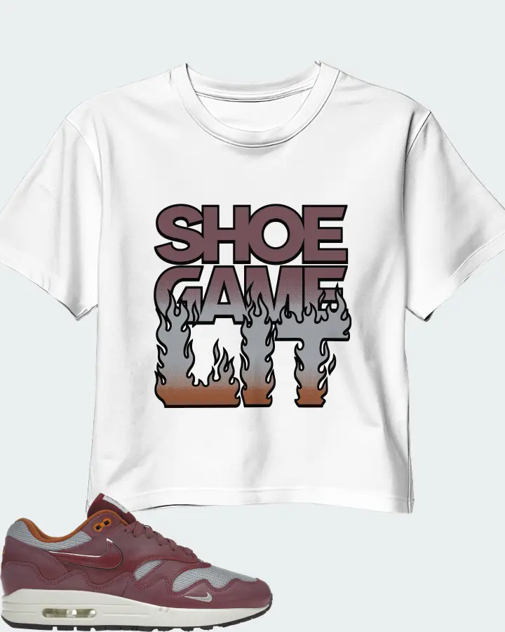 Nike Air Max 1 Sneaker Matching White Crop Top - Shoe Game Lit Refreshed