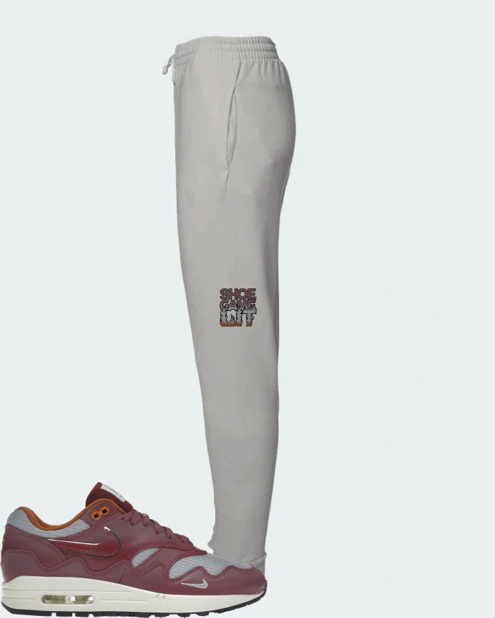 Nike Air Max 1 Sneaker Matching Grey Joggers - Shoe Game Lit Refreshed