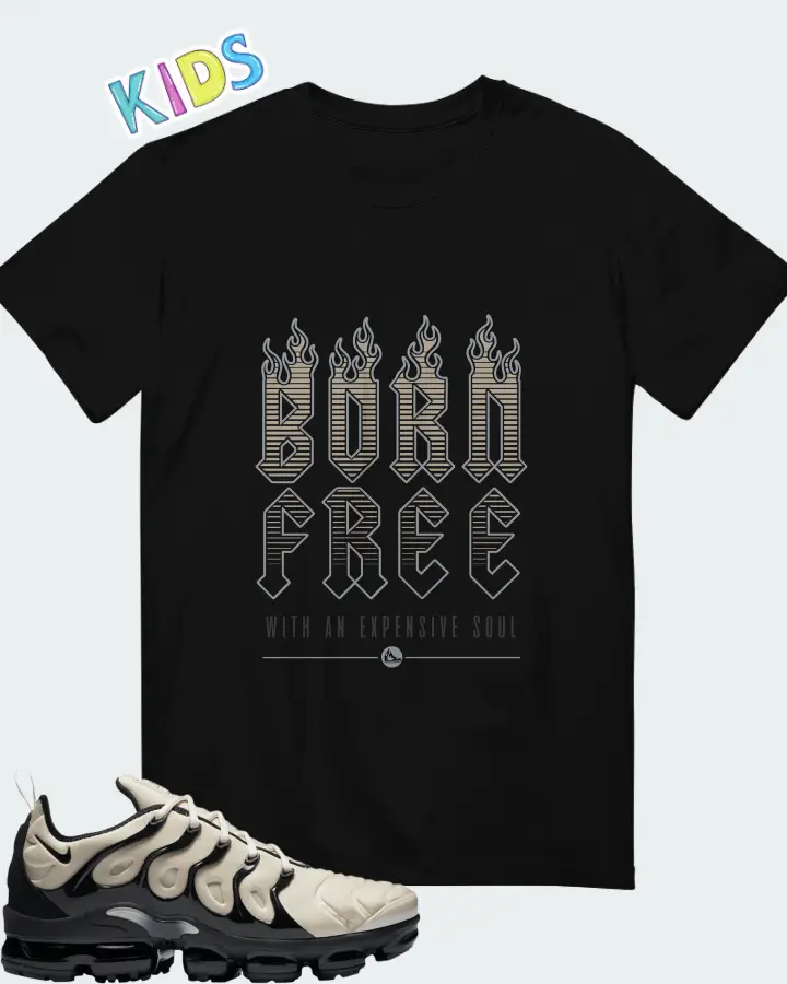 Nike Air VaporMax Plus Light Orewood Brown Matching Kid's T-Shirt