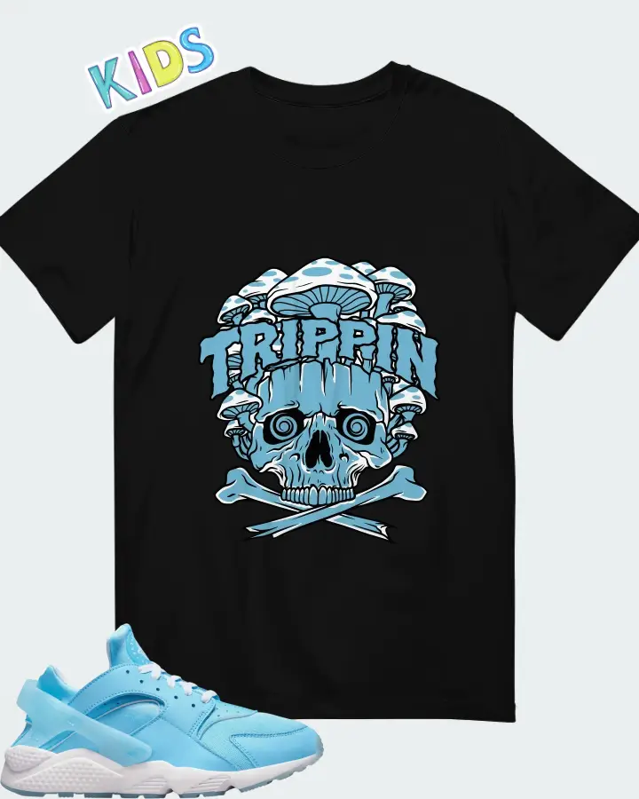 Nike Air Huarache University Blue Matching Kid's T-Shirt