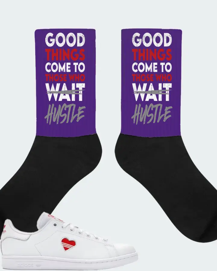 adidas Stan Smith  Sneaker Matching Purple Socks - Good Things Come