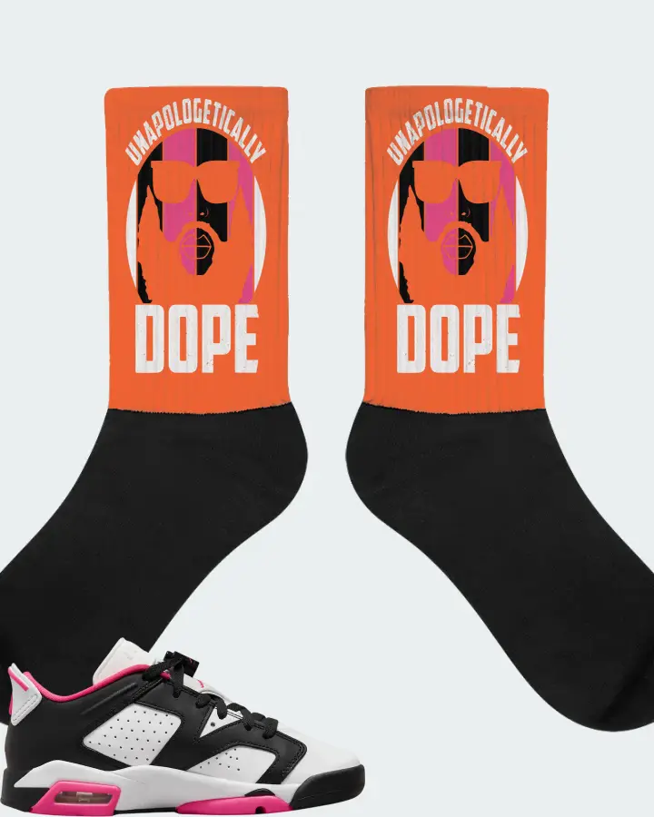 Jordan 6 Retro Low Sneaker Matching Orange Socks - UNAPOLOGETICALLY DOPE Man