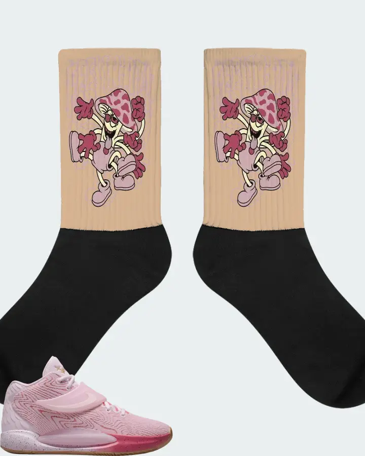 Nike KD 14 Sneaker Matching Cream Socks (Feeling It) - View 1