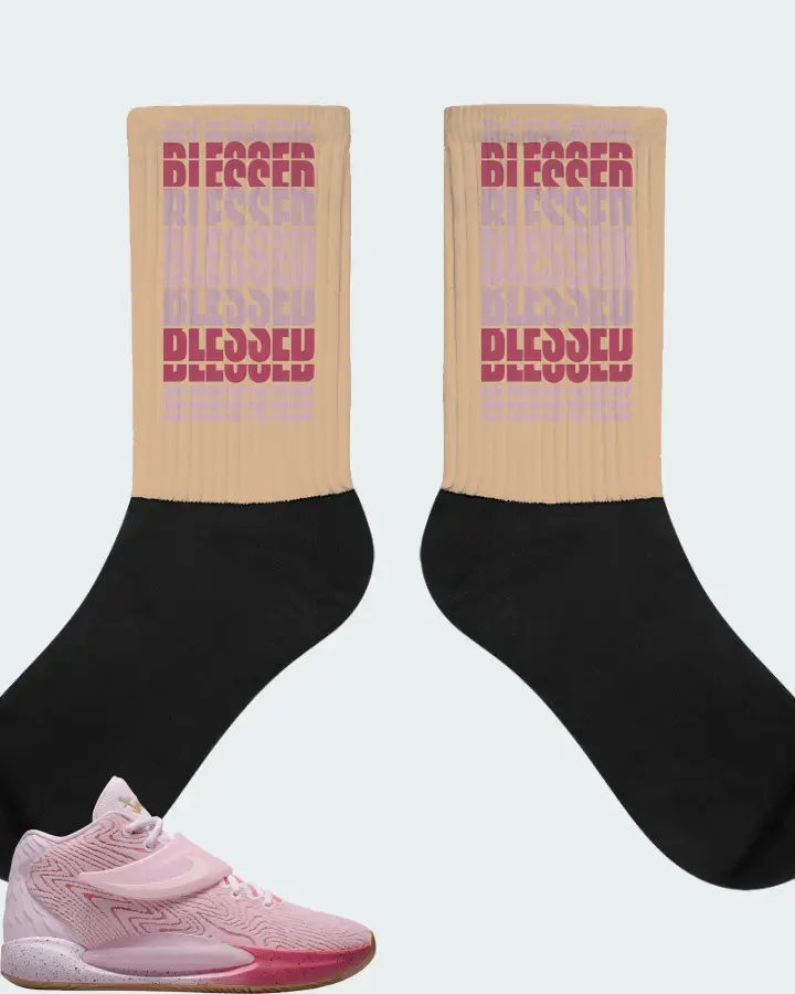 Nike KD 14 Sneaker Matching Cream Socks - BLESSED Many Times