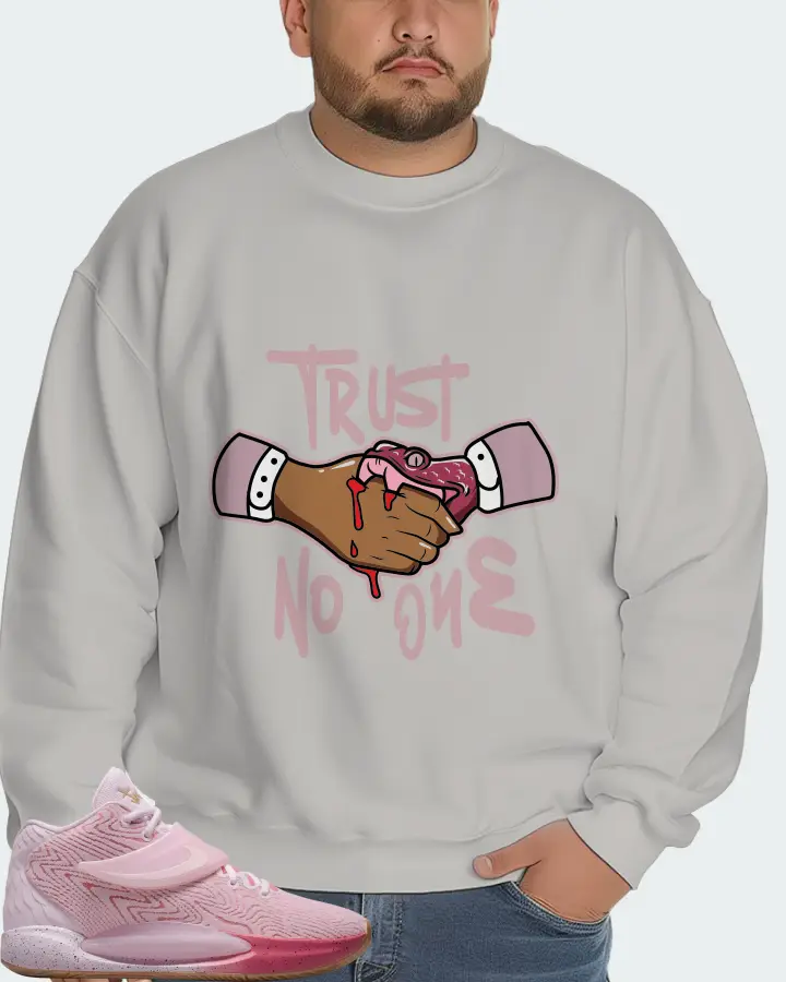 Nike KD 14 Sneaker Matching Grey Sweatshirt (Trust No One) - View 6