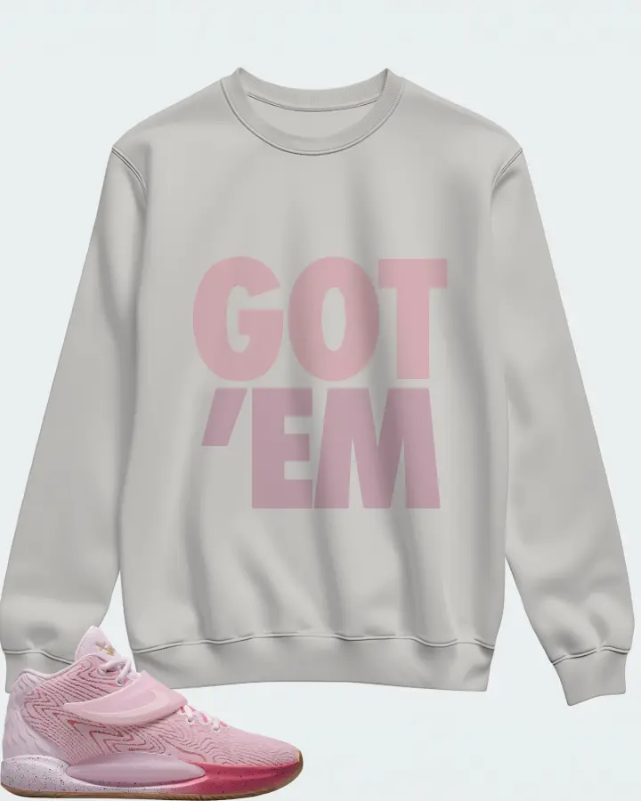 Nike KD 14 Sneaker Matching Grey Sweatshirt - Got Em