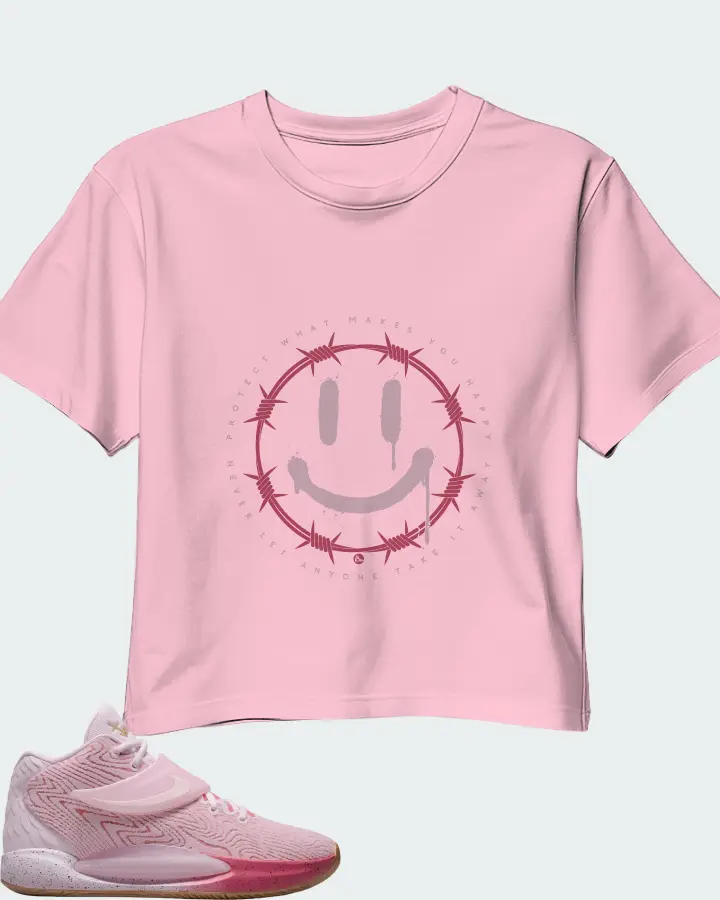 Nike KD 14 Sneaker Matching Pink Crop Top (PROTECT) - View 1