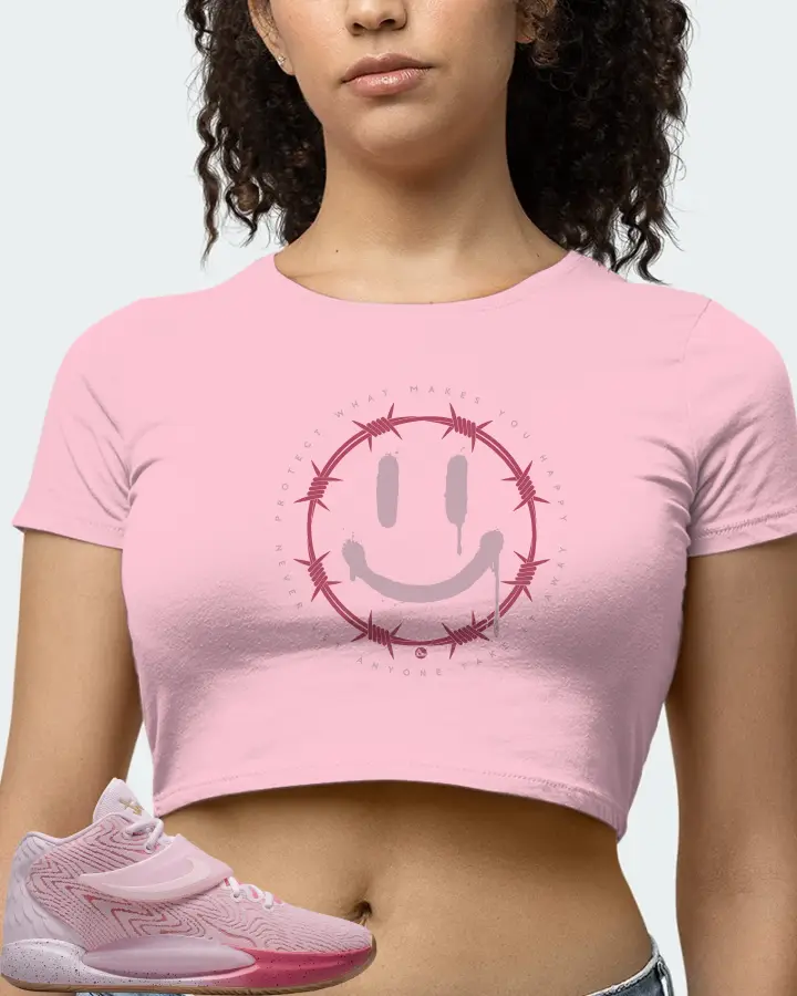 Nike KD 14 Sneaker Matching Pink Crop Top (PROTECT) - View 4