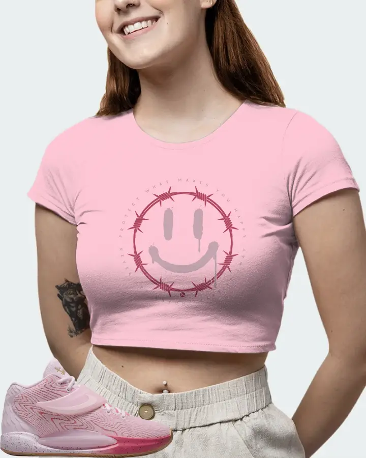 Nike KD 14 Sneaker Matching Pink Crop Top (PROTECT) - View 6