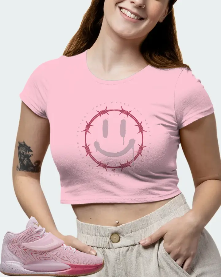 Nike KD 14 Sneaker Matching Pink Crop Top (PROTECT) - View 7