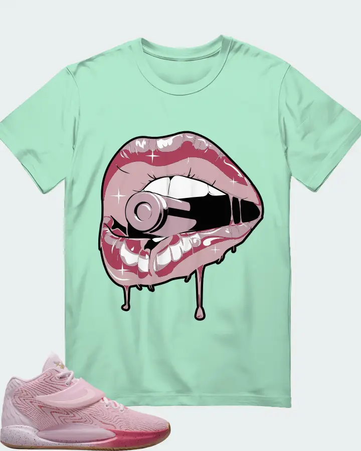 Nike KD 14 Sneaker Matching Mint T-Shirt - Kiss of Death