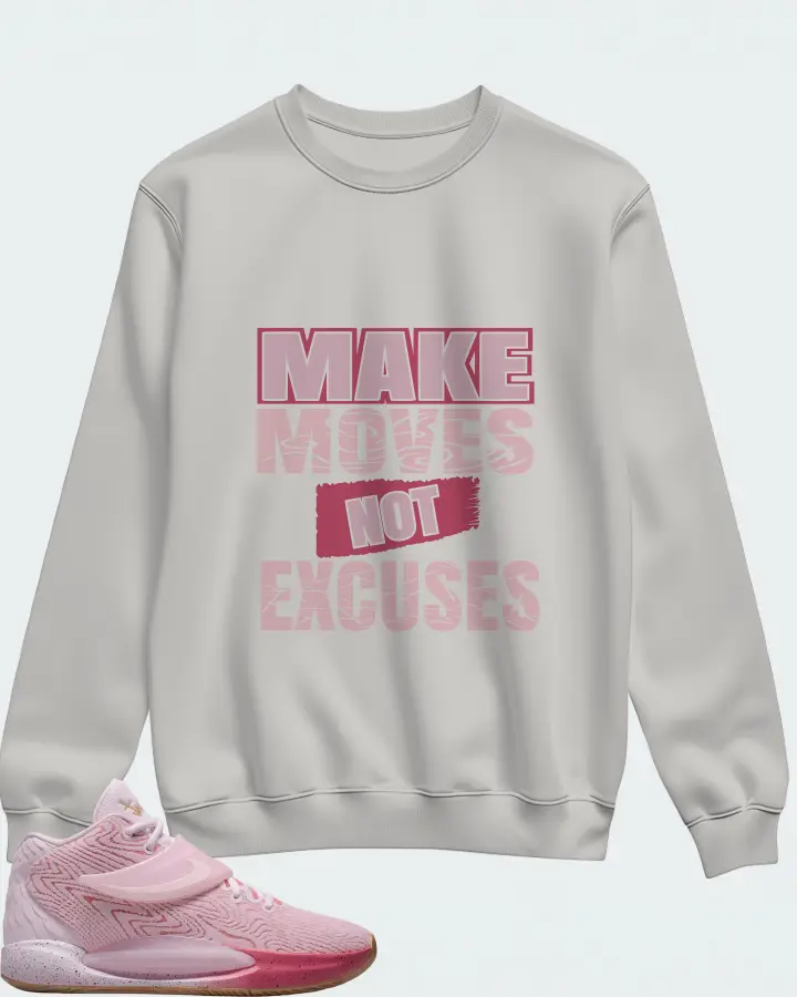 Nike KD 14 Sneaker Matching Grey Sweatshirt - Make Moves Not Excuses