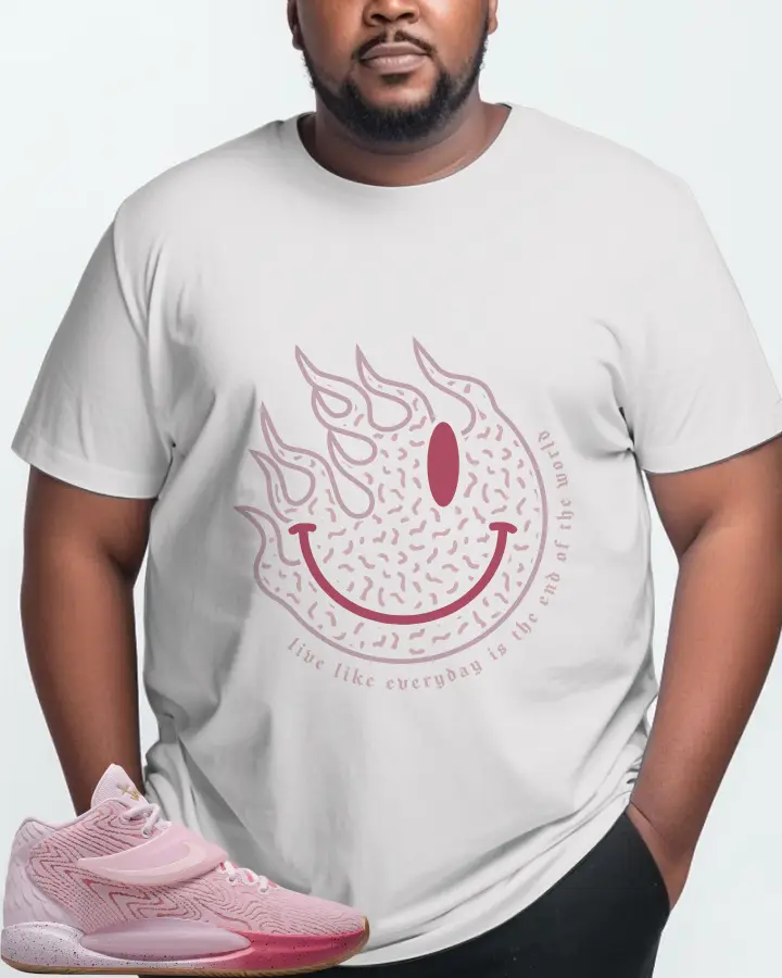 Nike KD 14 Sneaker Matching White T-Shirt (Keep Smiling) - View 10