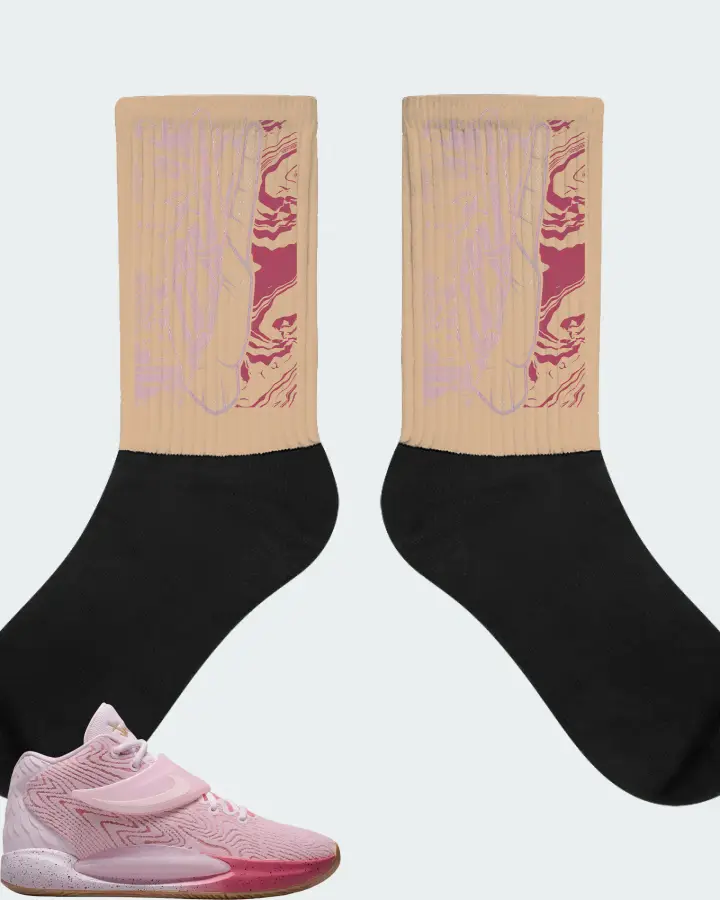 Nike KD 14 Sneaker Matching Cream Socks - Peace of mind