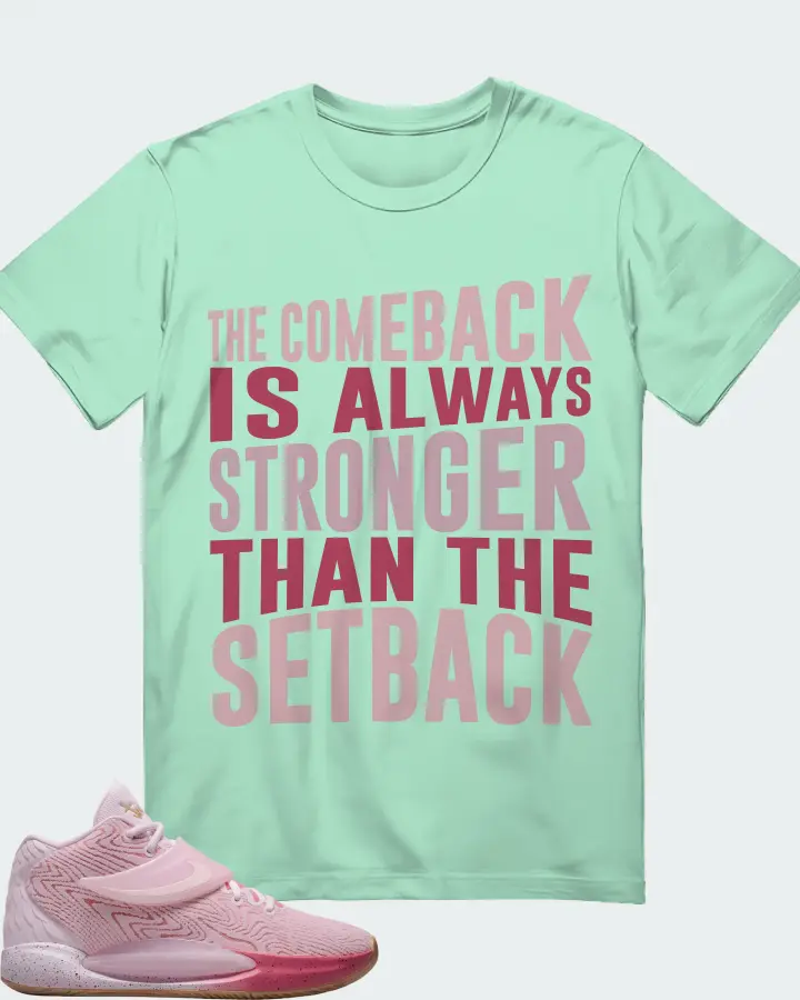 Nike KD 14 Sneaker Matching Mint T-Shirt - The Comeback