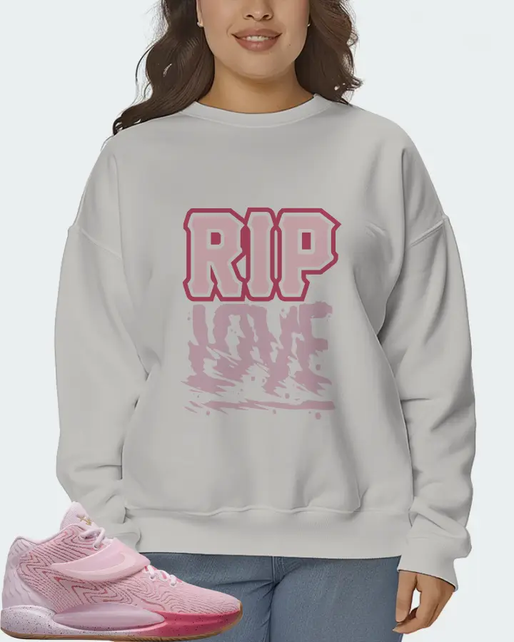 Nike KD 14 Sneaker Matching Grey Sweatshirt (RIP Love) - View 7