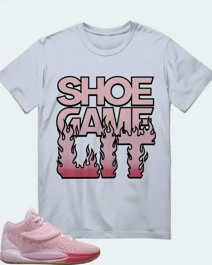 Nike KD 14 Sneaker Matching Light Blue T-Shirt - Shoe Game Lit Refreshed