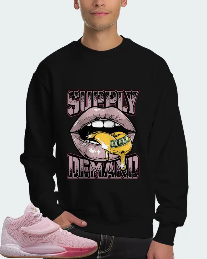 Nike KD 14 Sneaker Matching Black Sweatshirt (Supply Demand) - View 4