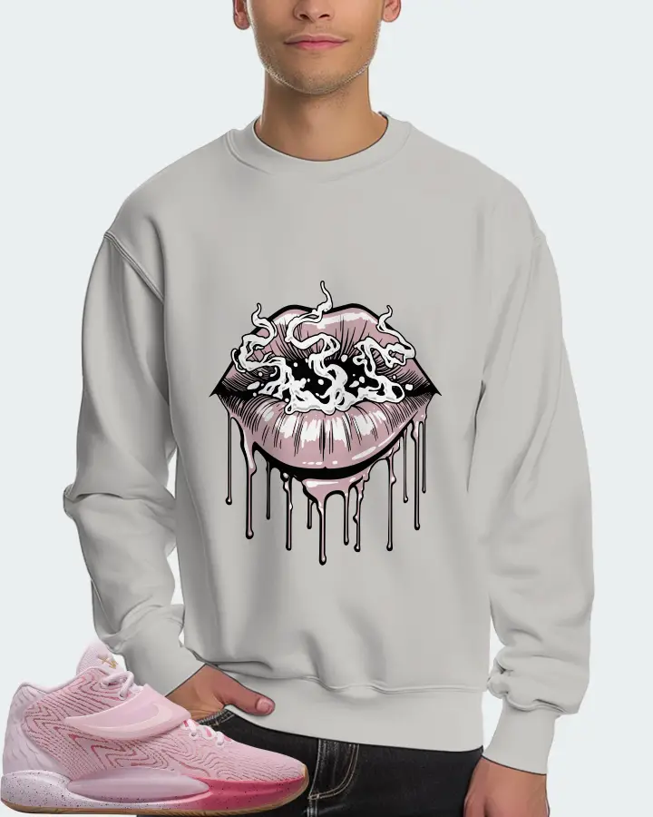 Nike KD 14 Sneaker Matching Grey Sweatshirt (Puff Puff) - View 4
