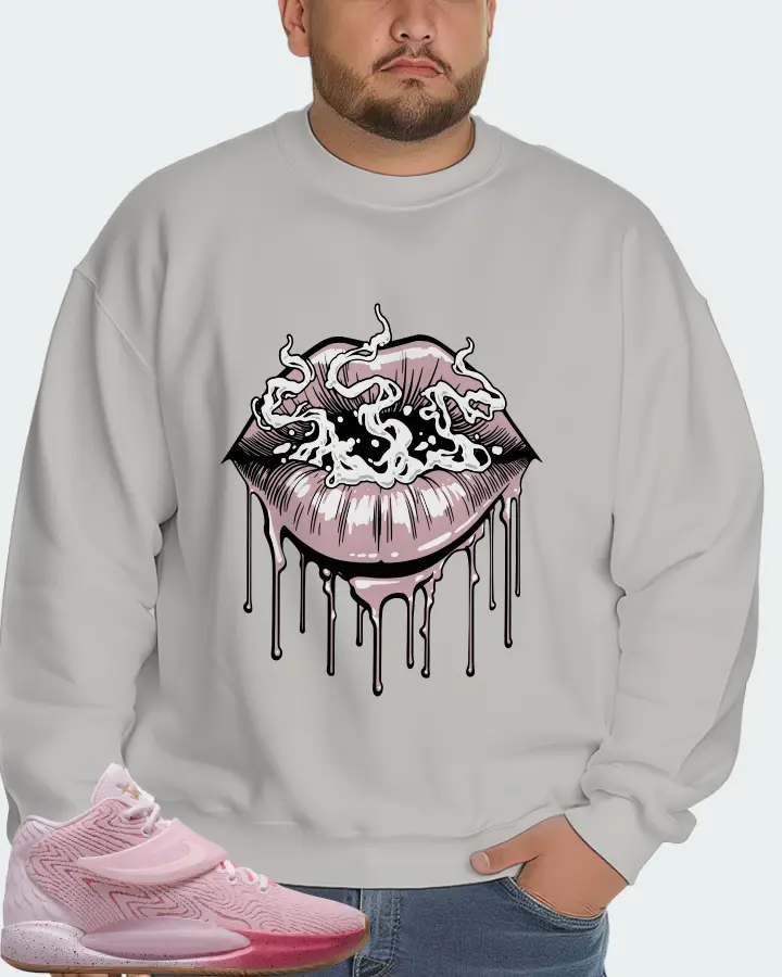 Nike KD 14 Sneaker Matching Grey Sweatshirt (Puff Puff) - View 6