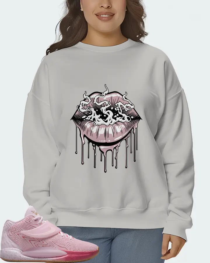 Nike KD 14 Sneaker Matching Grey Sweatshirt (Puff Puff) - View 7