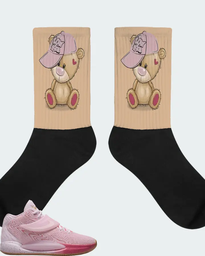 Nike KD 14 Sneaker Matching Cream Socks - LOW KEY BEAR