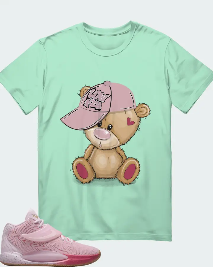 Nike KD 14 Sneaker Matching Mint T-Shirt - LOW KEY BEAR