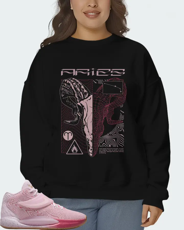 Nike KD 14 Sneaker Matching Black Sweatshirt (ARIES) - View 7