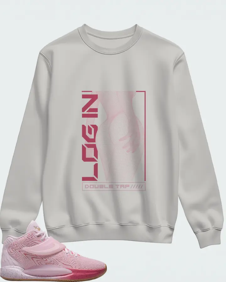 Nike KD 14 Sneaker Matching Grey Sweatshirt (LOGIN) - View 1