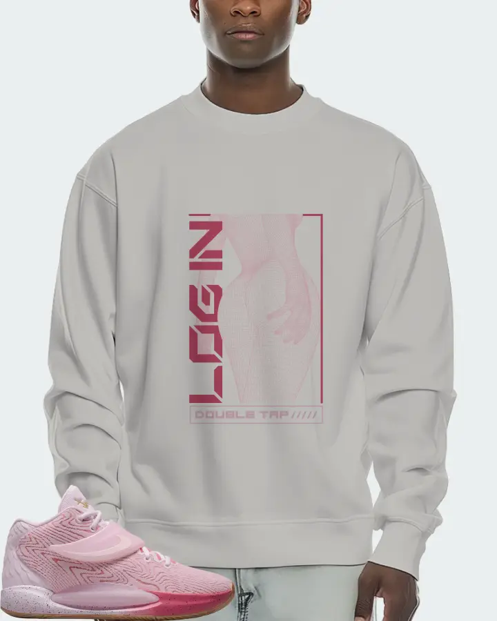 Nike KD 14 Sneaker Matching Grey Sweatshirt (LOGIN) - View 2
