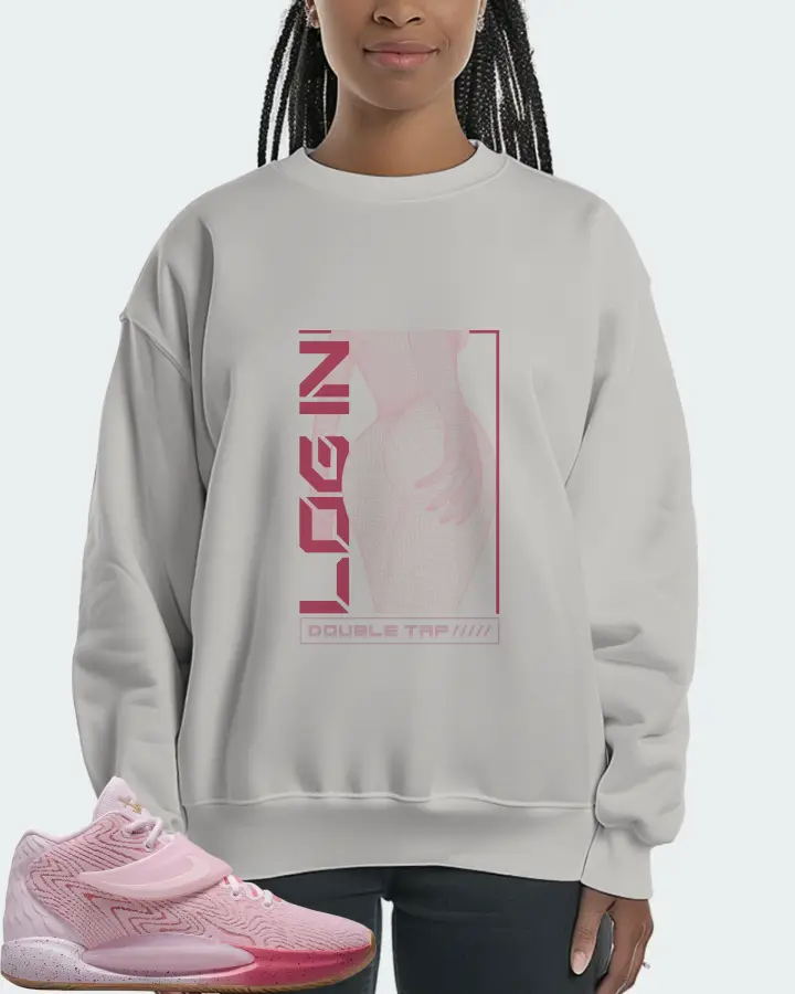 Nike KD 14 Sneaker Matching Grey Sweatshirt (LOGIN) - View 3