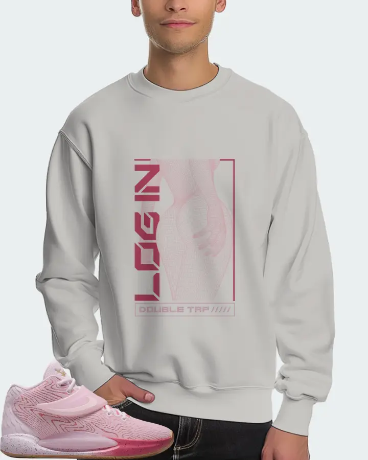 Nike KD 14 Sneaker Matching Grey Sweatshirt (LOGIN) - View 4