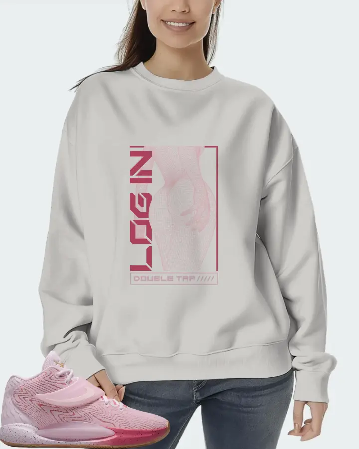 Nike KD 14 Sneaker Matching Grey Sweatshirt (LOGIN) - View 5