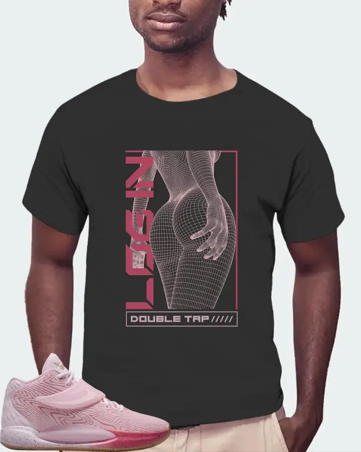 Nike KD 14 Sneaker Matching Graphite T-Shirt (LOGIN) - View 4
