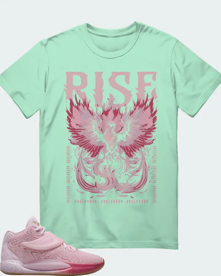 Nike KD 14 Sneaker Matching Mint T-Shirt - RISE