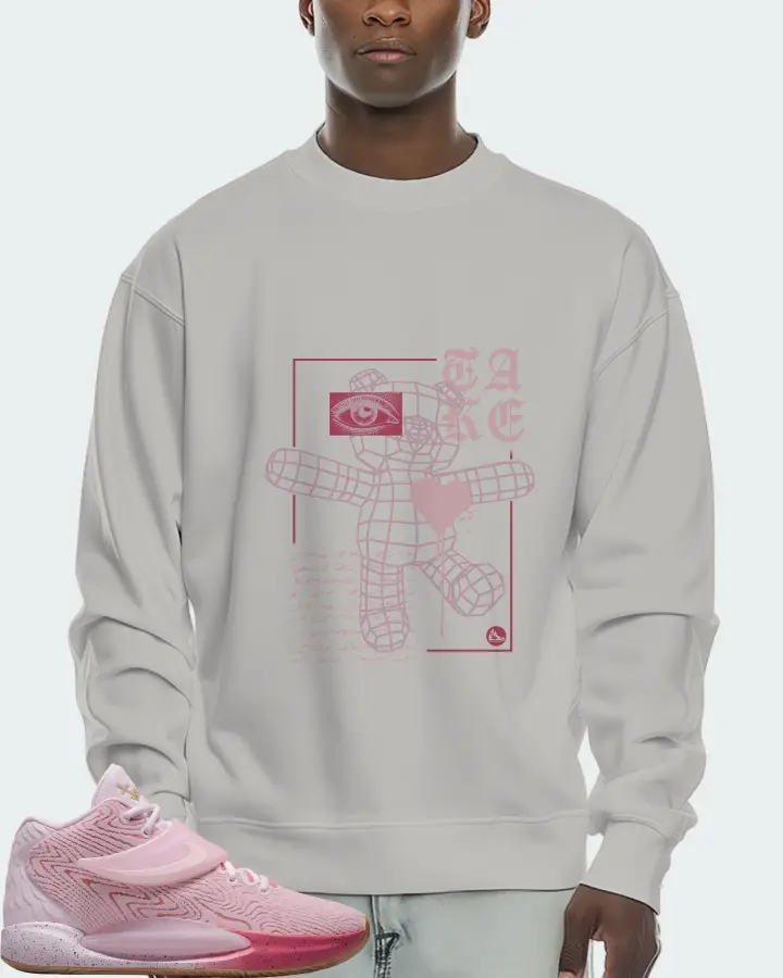 Nike KD 14 Sneaker Matching Grey Sweatshirt (TAKE) - View 2