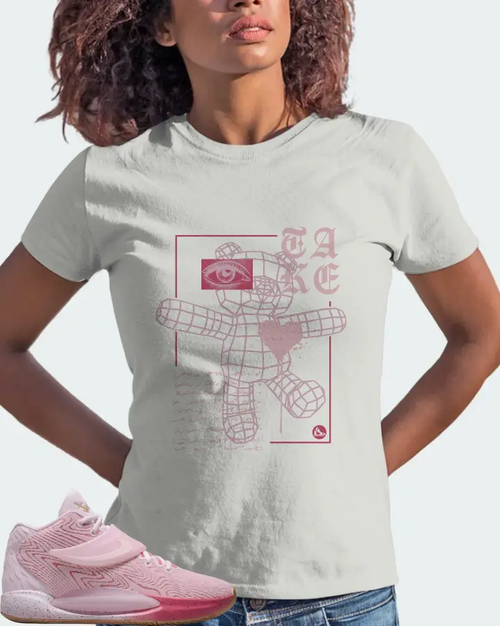 Nike KD 14 Sneaker Matching Silver T-Shirt (TAKE) - View 3