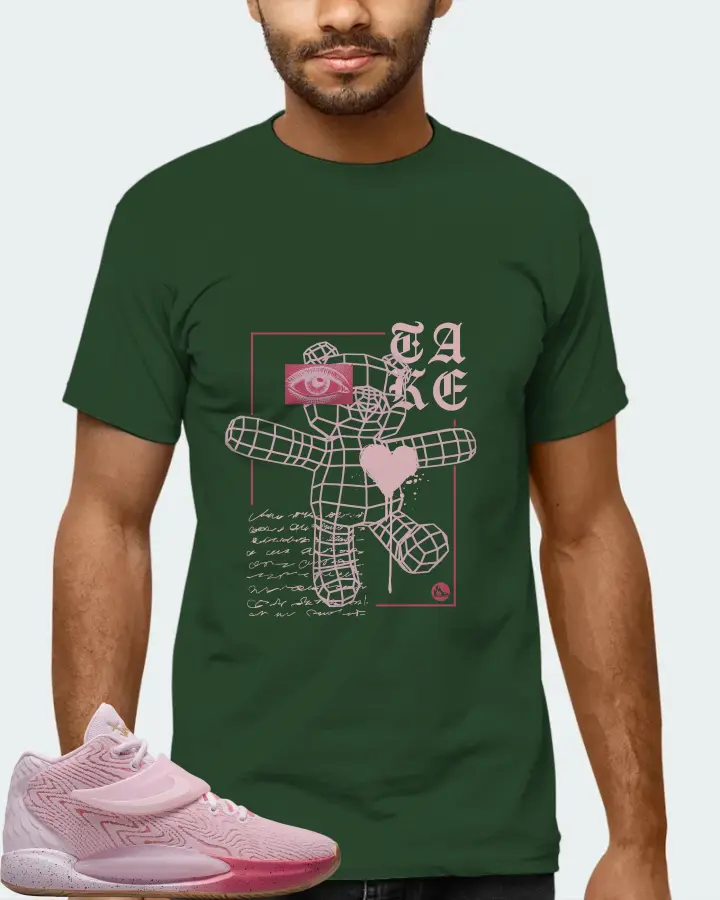 Nike KD 14 Sneaker Matching Forest T-Shirt (TAKE) - View 6