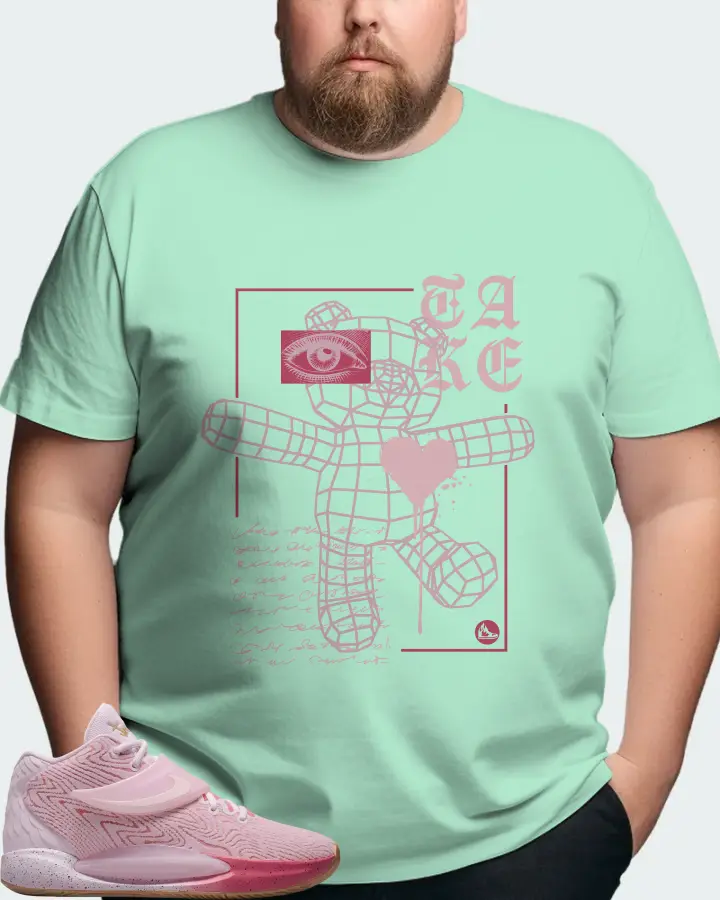 Nike KD 14 Sneaker Matching Mint T-Shirt (TAKE) - View 8