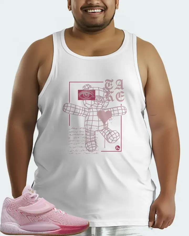 Nike KD 14 Sneaker Matching White Tank Top (TAKE) - View 6
