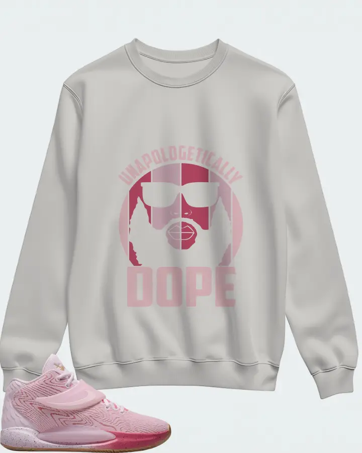 Nike KD 14 Sneaker Matching Grey Sweatshirt (UNAPOLOGETICALLY DOPE Man) - View 1