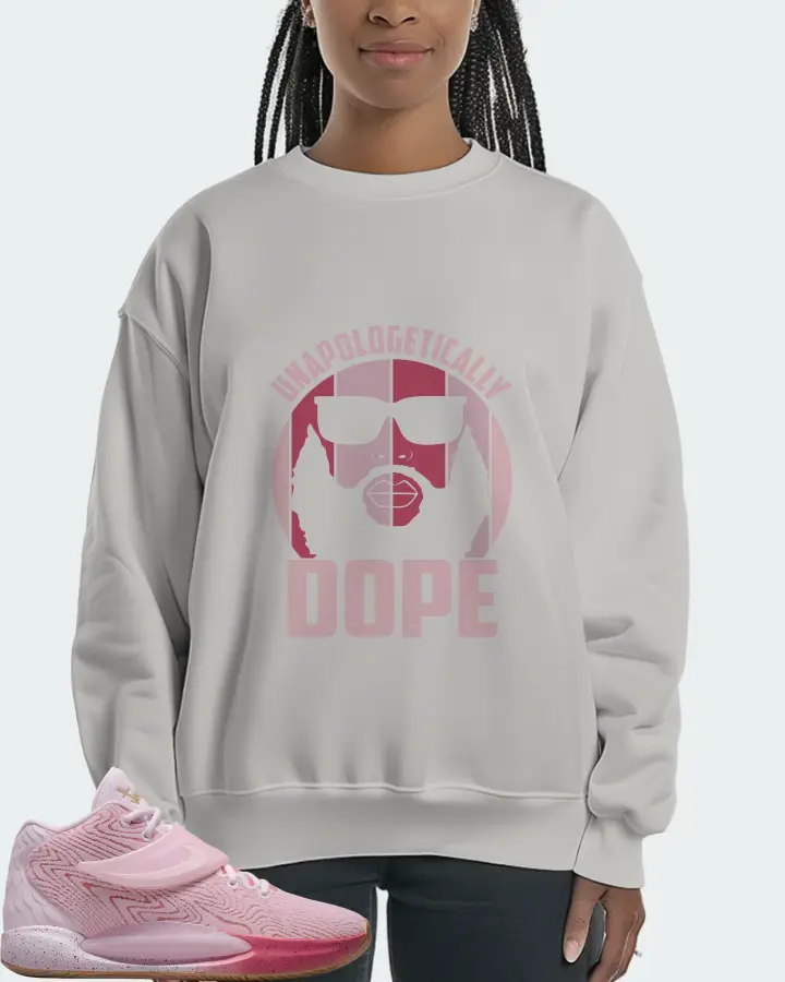 Nike KD 14 Sneaker Matching Grey Sweatshirt (UNAPOLOGETICALLY DOPE Man) - View 3