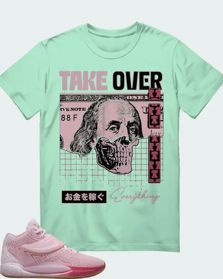 Nike KD 14 Sneaker Matching Mint T-Shirt - Take Over