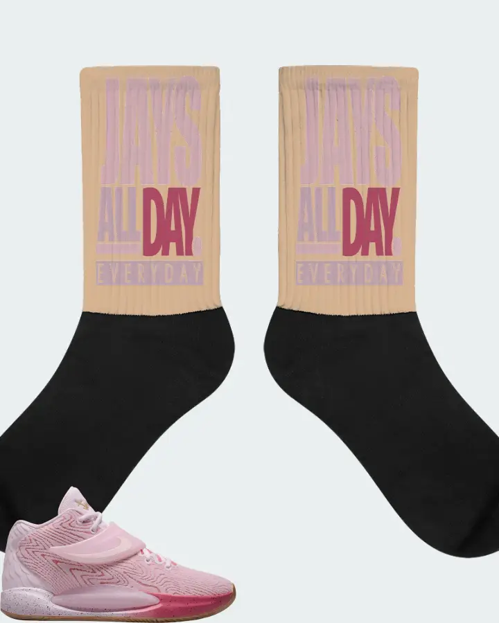 Nike KD 14 Sneaker Matching Cream Socks - Jays All Day