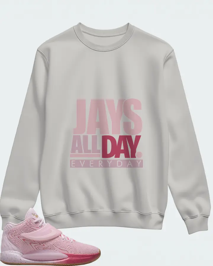 Nike KD 14 Sneaker Matching Grey Sweatshirt - Jays All Day