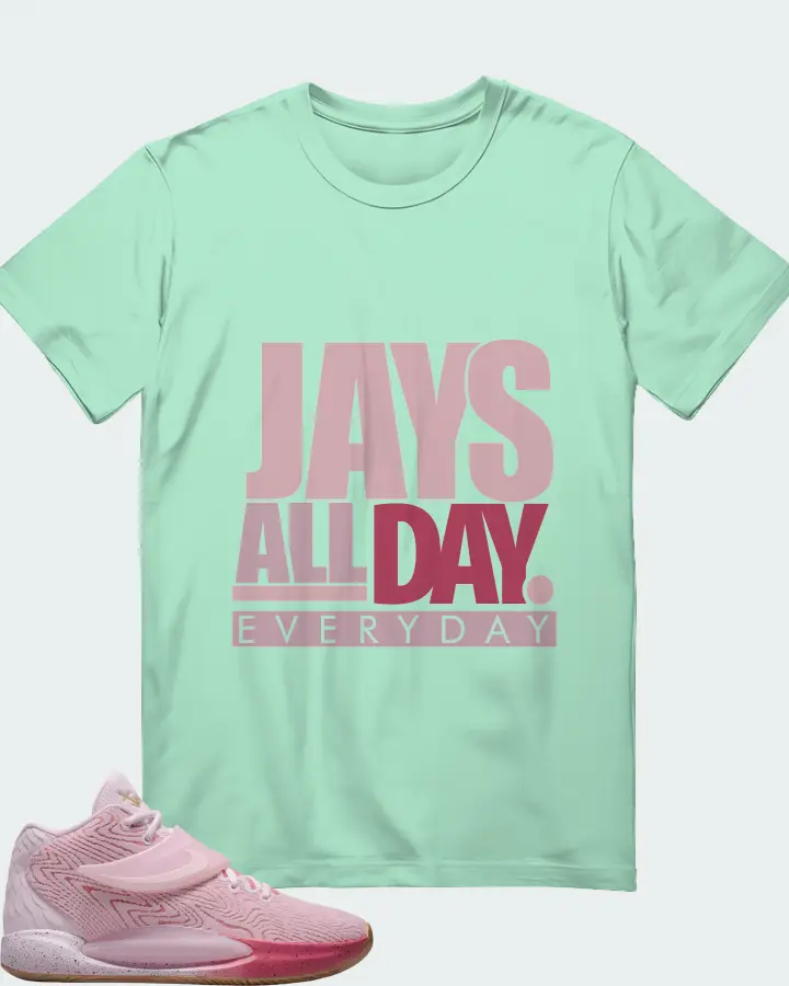 Nike KD 14 Sneaker Matching Mint T-Shirt - Jays All Day