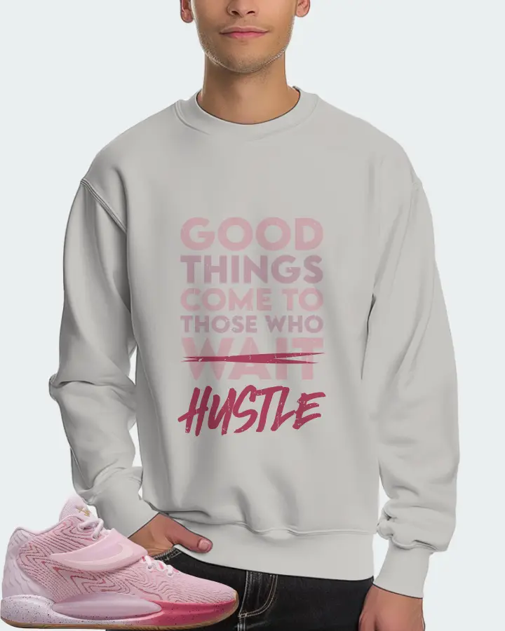 Nike KD 14 Sneaker Matching Grey Sweatshirt (Good Things Come) - View 4
