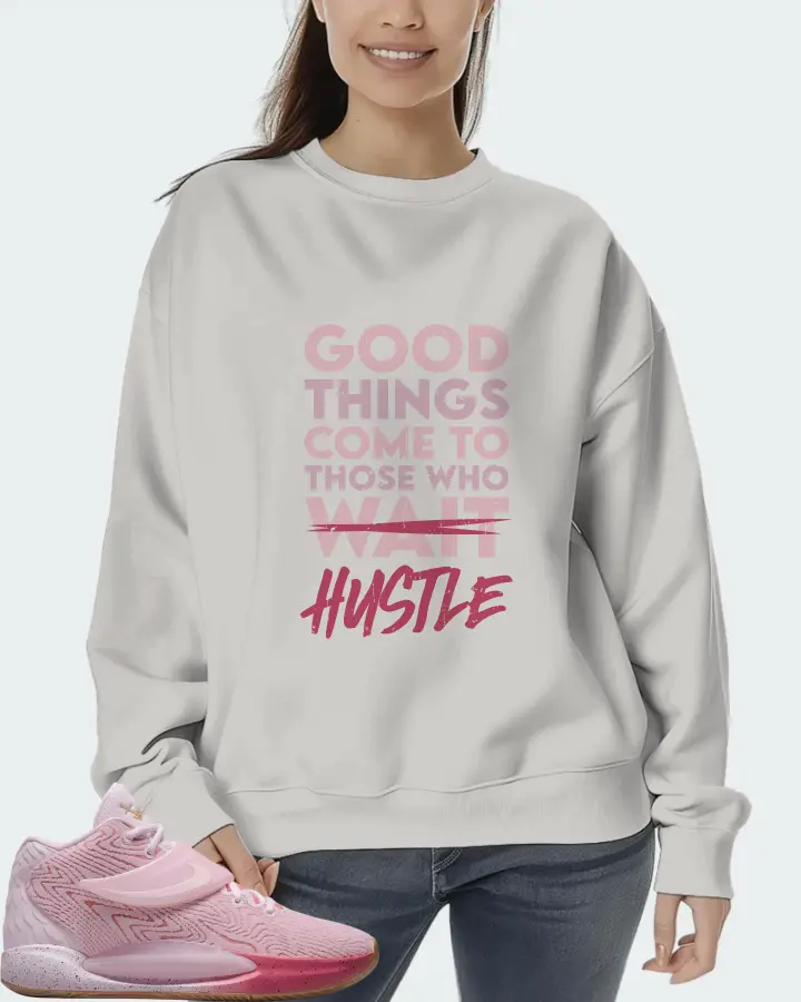 Nike KD 14 Sneaker Matching Grey Sweatshirt (Good Things Come) - View 5