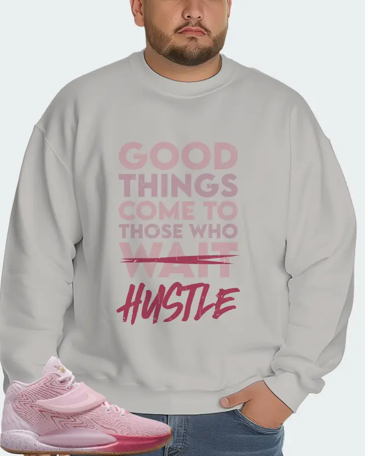 Nike KD 14 Sneaker Matching Grey Sweatshirt (Good Things Come) - View 6